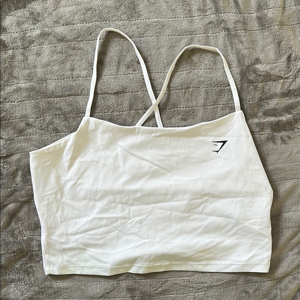 Gymshark White Crop Top